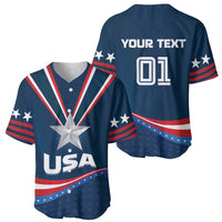 Custom USA Star Medal Baseball Jersey United States of America Champion - Wonder Print Shop