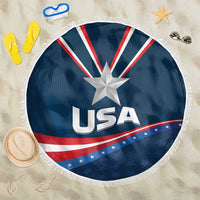 USA Star Medal Beach Blanket United States of America Champion - Wonder Print Shop