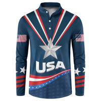 Custom USA Star Medal Button Sweatshirt United States of America Champion - Wonder Print Shop