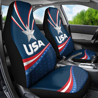 USA Star Medal Car Seat Cover United States of America Champion - Wonder Print Shop
