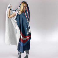 USA Silver Star Medal Hooded Blanket Team USA Champion
