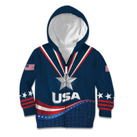 Custom USA Star Medal Kid Hoodie United States of America Champion - Wonder Print Shop