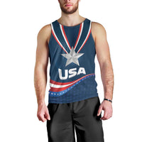 Custom USA Star Medal Men Tank Top United States of America Champion - Wonder Print Shop