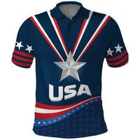 Custom USA Star Medal Polo Shirt United States of America Champion - Wonder Print Shop