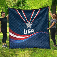 USA Star Medal Quilt United States of America Champion - Wonder Print Shop