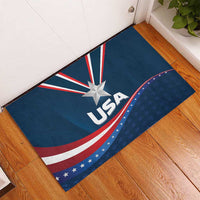 USA Star Medal Rubber Doormat United States of America Champion - Wonder Print Shop