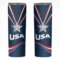 USA Star Medal Skinny Tumbler United States of AmericaChampion - Wonder Print Shop