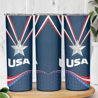 USA Star Medal Skinny Tumbler United States of AmericaChampion - Wonder Print Shop