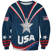 Custom USA Star Medal Sweatshirt United States of America Champion - Wonder Print Shop