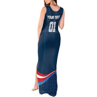 Custom USA Star Medal Tank Maxi Dress United States of America Champion - Wonder Print Shop