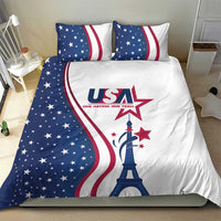 USA Eiffel Tower Bedding Set One Nation One Team - Wonder Print Shop