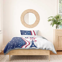 USA Eiffel Tower Bedding Set One Nation One Team - Wonder Print Shop
