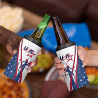 USA Eiffel Tower 4 in 1 Can Cooler Tumbler One Nation One Team - Wonder Print Shop