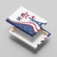 USA Eiffel Tower Canvas Wall Art One Nation One Team - Wonder Print Shop