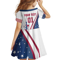 Custom USA Eiffel Tower Family Matching Off Shoulder Maxi Dress and Hawaiian Shirt One Nation One Team - Wonder Print Shop