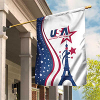 USA Eiffel Tower Garden Flag One Nation One Team - Wonder Print Shop