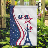 USA Eiffel Tower Garden Flag One Nation One Team - Wonder Print Shop