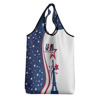 USA Eiffel Tower Grocery Bag One Nation One Team