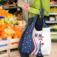 USA Eiffel Tower Grocery Bag One Nation One Team