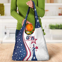 USA Eiffel Tower Grocery Bag One Nation One Team