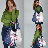 USA Eiffel Tower Grocery Bag One Nation One Team