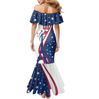 Custom USA Eiffel Tower Mermaid Dress One Nation One Team - Wonder Print Shop