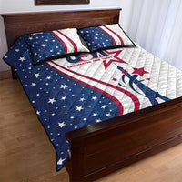 USA Eiffel Tower Quilt Bed Set One Nation One Team - Wonder Print Shop