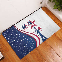 USA Eiffel Tower Rubber Doormat One Nation One Team - Wonder Print Shop