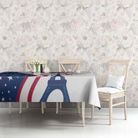 USA Eiffel Tower Tablecloth One Nation One Team - Wonder Print Shop