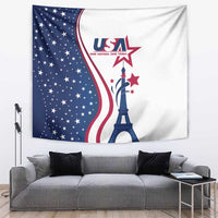 USA Eiffel Tower Tapestry One Nation One Team - Wonder Print Shop