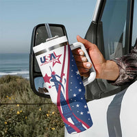 USA Eiffel Tower Tumbler With Handle One Nation One Team - Wonder Print Shop