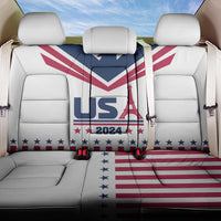 USA 2024 Eiffel Tower Back Car Seat Cover United States Summer Sport - Wonder Print Shop
