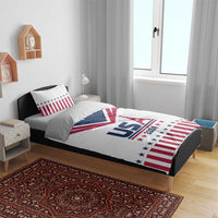 USA 2024 Eiffel Tower Bedding Set United States Summer Sport - Wonder Print Shop