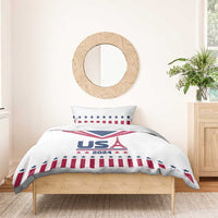 USA 2024 Eiffel Tower Bedding Set United States Summer Sport - Wonder Print Shop