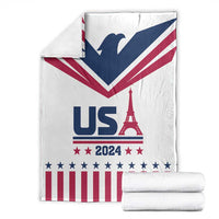 USA 2024 Eiffel Tower Blanket United States Summer Sport