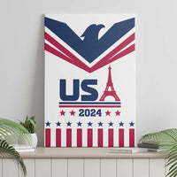 USA 2024 Eiffel Tower Canvas Wall Art United States Summer Sport - Wonder Print Shop
