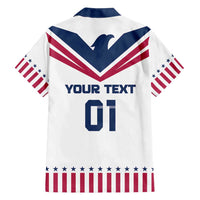 Custom USA 2024 Eiffel Tower Family Matching Long Sleeve Bodycon Dress and Hawaiian Shirt United States Summer Sport - Wonder Print Shop