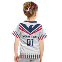 Custom USA 2024 Eiffel Tower Kid T Shirt United States Summer Sport - Wonder Print Shop