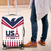USA 2024 Eiffel Tower Luggage Cover United States Summer Sport - Wonder Print Shop