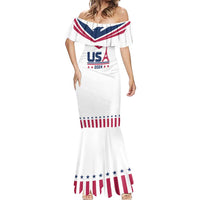 Custom USA 2024 Eiffel Tower Mermaid Dress United States Summer Sport - Wonder Print Shop
