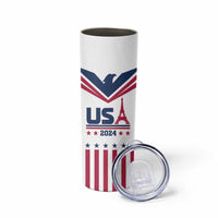USA 2024 Eiffel Tower Skinny Tumbler United States Summer Sport - Wonder Print Shop
