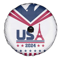 USA 2024 Eiffel Tower Spare Tire Cover United States Summer Sport - Wonder Print Shop