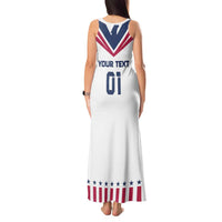 Custom USA 2024 Eiffel Tower Tank Maxi Dress United States Summer Sport - Wonder Print Shop
