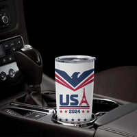 USA 2024 Eiffel Tower Tumbler Cup United States Summer Sport - Wonder Print Shop