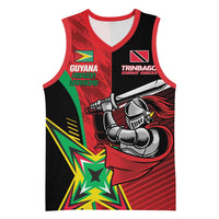 Custom Amazon Warriors Vs Knight Riders Basketball Jersey Trinbago and Guyana Face Off Cricket LT01