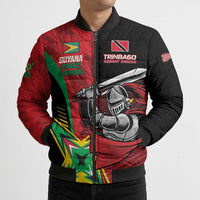 Custom Amazon Warriors Vs Knight Riders Bomber Puffer Jacket Trinbago and Guyana Face Off Cricket LT01