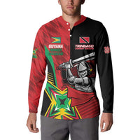 Custom Amazon Warriors Vs Knight Riders Button Sweatshirt Trinbago and Guyana Face Off Cricket LT01
