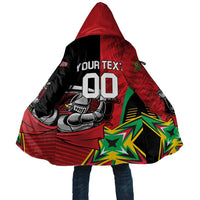Custom Amazon Warriors Vs Knight Riders Cloak Trinbago and Guyana Face Off Cricket LT01