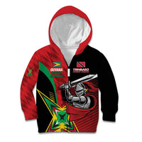 Custom Amazon Warriors Vs Knight Riders Kid Hoodie Trinbago and Guyana Face Off Cricket LT01