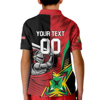 Custom Amazon Warriors Vs Knight Riders Kid Polo Shirt Trinbago and Guyana Face Off Cricket LT01